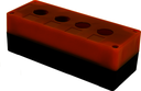 Корпус КП104 пластиковый 4 кнопки желтый EKF PROxima