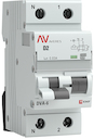 Дифференциальный автомат DVA-6 1P+N  2А (D)  30мА (A) 6кА EKF AVERES