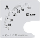 Шкала сменная для A721 50/5А-1,5 EKF PROxima