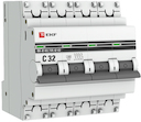 EKF mcb4763-4-32C-pro Выключатель автоматический модульный 4п C 32А 4.5кА ВА 47-63 PROxima