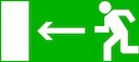 Пиктограмма "Направление налево" 320х120мм (для EXIT, SAFEWAY-40) EKF