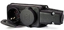 K-2e-IP44 ЭРА Колодка 2гн, c заземл., каучук, IP44