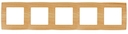 12-5005-11 Эл/ус ЭРА Рамка на 5 постов, Эра12, сосна