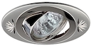 KL4A PS/N Светильник ЭРА литой овал пов. с гравировкой MR16,12V/220V, 50W перламутровое серебро/никель