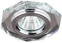 DK5 СH/SL Светильник ЭРА декор стекло многогранник MR16,12V/220V, 50W, GU5,3 зеркальный/хром