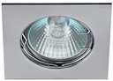 KL2 CH Светильник ЭРА литой квадрат MR16,12V/220V, 50W хром