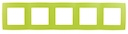 12-5005-26 Эл/ус ЭРА Рамка на 5 постов, Эра12, лайм