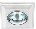 DK G1 Светильник ЭРА декор гипс под покраску  MR16,12V/220V, 50W, квадратный ,белый (24/288)