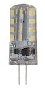 Лампа светодиодная LED 3Вт JC 2700К G4 теплый капсула 12V