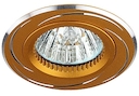 KL34 AL/GD Светильник ЭРА алюминиевый MR16,12V/220V, 50W золото/хром