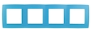 12-5004-28 Эл/ус ЭРА Рамка на 4 поста, Эра12, голубой