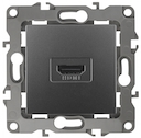 12-3114-12 Эл/ус ЭРА Розетка HDMI, IP20, Эра12, графит