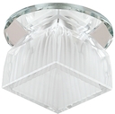 DK48 SL/WH Светильник ЭРА декор  "лотос" G9,220V, 40W, зеркальный/белый (45/1080)