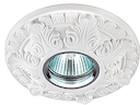 DK G6 Светильник ЭРА декор гипс под покраску  MR16,12V/220V, 50W, круглый,белый (24/288)