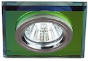 DK8 CH/MIX Светильник ЭРА декор стекло квадрат MR16,12V/220V, 50W, хром/мультиколор