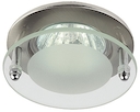 KL15  SN Светильник ЭРА литой  "с круглым стеклом" MR16,12V/220V, 50W сатин