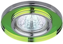 DK7 CH/MIX Светильник ЭРА декор стекло MR16,12V/220V, 50W, круглое хром/мульти