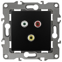 12-3113-05 Эл/ус ЭРА Розетка RCA, IP20, Эра12, антрацит
