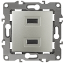 12-4110-15 Эл/ус ЭРА Устройство зарядное USB, 230В/5В-2100мА, IP20, Эра12, перламутр