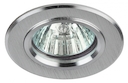 KL58 SL Светильник ЭРА литой  "алюминевый " MR16,12V/220V, 50W  серебро