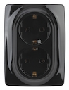 12-2106-06 Эл/ус ЭРА Розетка 2X2P+E Schuko, 16A-250В, IP20, Эра12, чёрный