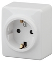 11-2204-01 Эл/ус ЭРА Розетка 2P+E Schuko со шторками, 16A-250В, IP20, ОУ, Эра Эксперт, белый