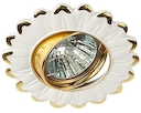 KL27 А WH/GD Светильник ЭРА литой пов.  MR16,12V/220V, 50W  белый/золото (5/100/1000)