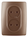 12-2107-14 Эл/ус ЭРА Розетка 2X2P, 16A-250В, IP20, Эра12, медь