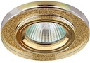 DK7 GD/SHGD Светильник ЭРА декор стекло круглое MR16,12V/220V, 50W, GU5,3 серебряный блеск золото (5