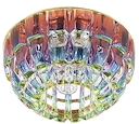 DK45 CH/MIX Светильник ЭРА декор хруст. плафон "квадраты"  G9,220V, 40W, хром/мультиколор