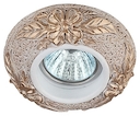 DK78-2 Светильник ЭРА декор гипс  MR16,12V/220V, 50W, круглый ,золото (50/800)