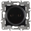 12-2105-06 Эл/ус ЭРА Розетка 2P, 16A-250В, IP20, Эра12, чёрный