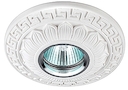 DK G4 Светильник ЭРА декор гипс под покраску  MR16,12V, 50W, круглый,белый (1/24)