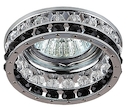 DK67 CH/WH/BK Светильник ЭРА декор "с двойной стенкой" MR16,12V/220V, 50W, GU5,3  хром/прозрачный/чё
