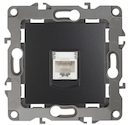 12-3107-05 Эл/ус ЭРА Розетка информационная RJ45, IP20, Эра12, антрацит