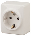 11-2204-02 Эл/ус ЭРА Розетка 2P+E Schuko со шторками, 16A-250В, IP20, ОУ, Эра Эксперт, сл.кость