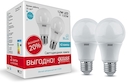 Лампа Gauss LED Elementary A60 12W E27 4100K 1/50 (2 лампы в упаковке)