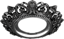 Светильник Antique Gu5.3 1/40 круг, серебро/черный