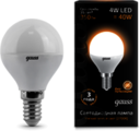 Лампа Gauss LED Globe 4W E14 2700K 1/10/50