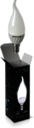 Лампа Gauss LED Ceramic Candle Tailed 3W E14 4100K 1/10/100