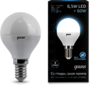 Лампа LED Globe E14 6.5W 4100K