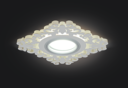 Светильник Gauss Backlight BL131 Квадрат/узор. Белый, Gu5.3, 3W, LED 3000K 1/40