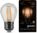 Лампа LED Filament Globe E27 5W 2700K 1/10/50