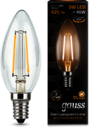 Лампа LED Filament Candle E14 5W 2700К 1/10/50