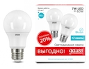 Лампа Gauss LED Elementary A60 7W E27 4100K 2/100 (2 лампы в упаковке)