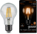 LED Filament A60 E27 10W 2700К (груша) светодиодная лампа