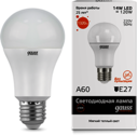 Лампа Gauss Elementary LED A60 14W E27 2700K 1/10/40