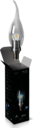Лампа Gauss LED Candle Tailed Crystal clear  3W E14 4100K 1/10/100