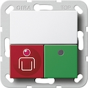 Kamermodule Oproep-/aanwez.knop Systeem 55 zuiver wit