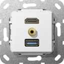 Разъем HDMI,USB3.0A,M гнездо